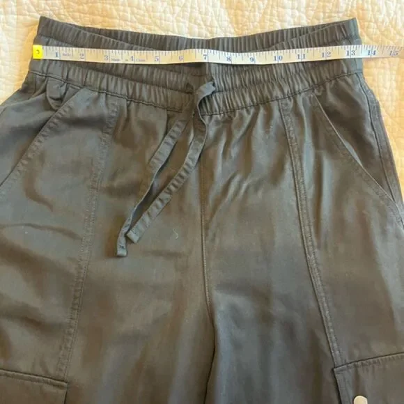 Athleta Celestial High Rise Utility Pant Cargo Black XS Tall Athleisure Travel - Picture 7 of 8